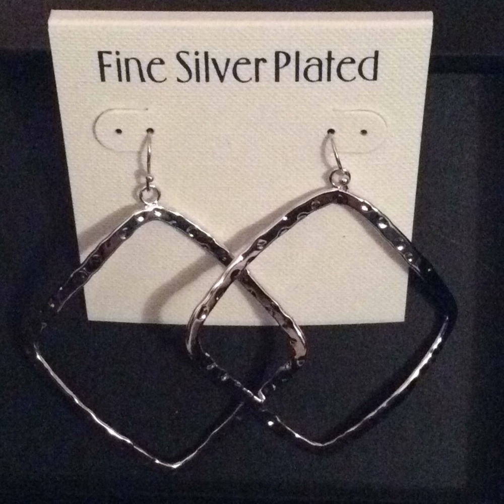 Fine silver plated earrings